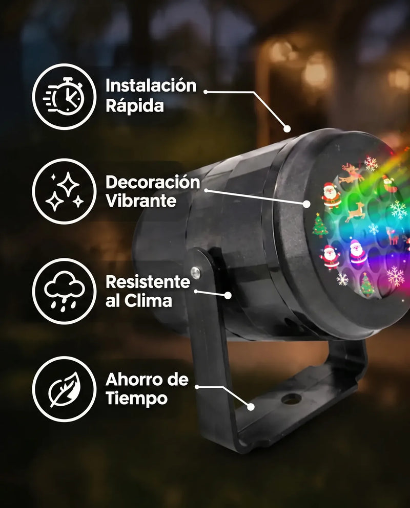 PROYECTOR DE LUCES NAVIDEÑAS