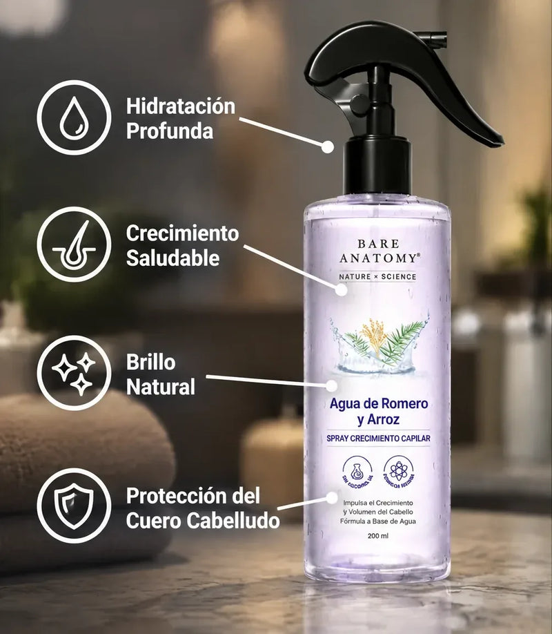 Bare Anatomy - Agua de romero y arroz